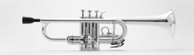Tromba C Trumpet Silver Metal