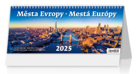Stolní kalendář 2025 Helma - Plánovací - Města Evropy