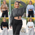 Sexy svetr Koucla Crop Jumper Einheitsgroesse