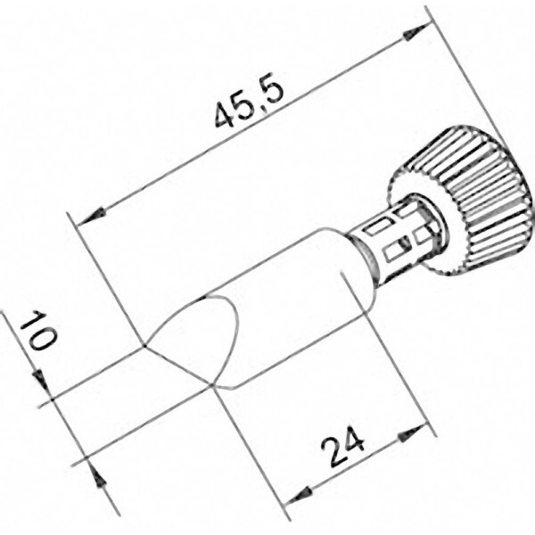 Ersa 0102CDLF100/SB pájecí hrot dlátový Velikost hrotů 10 mm Délka hrotů 45.5 mm Obsah 1 ks