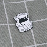 Pinarna.cz Černá kočka v hrníčku - More espresso less depresso / Více espressa, méně depressa