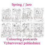 Antistresové omalovánky I Believe in Fairies, omalovánkové pohlednice, Klára Marková