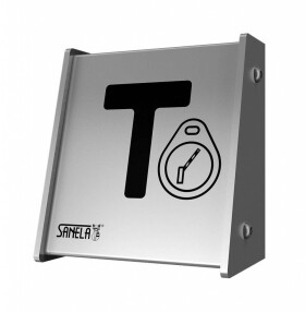 SANELA - Automaty Nástěnný RFID spínač závory, matný nerez SLZA 30E