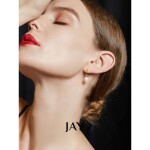 Stříbrné náušnice s říční perlou Giada, stříbro 925/1000, Zlatá Bílá