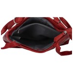 Trendy dámský koženkový kabelko-batůžek Eleana, červená