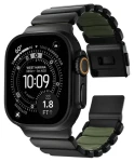 Nomad Stratos Band černá/zelená / Řemínek / Pro Apple Watch 45/46/49mm / Titan a FKM (NM009575858)