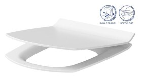 CERSANIT - WC sedátko CARINA SLIM DUROPLAST ANTIB. SC ECO jedno tlačítko K98-0135