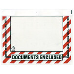500 x Samolepicí obal na doprovodnou dokumentaci, 220x160mm, DOCUMENTS ENCLOSED, s opětovně uzavíratelným uzávěrem