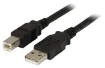 EFB USB 2.0 A-B černý / Kabel / 5 m / 480 Mbit/s (K5256SW.5)
