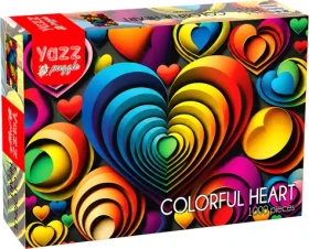 YAZZ Puzzle Barevná srdce