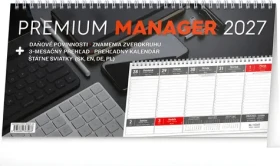 NOTIQUE Premium Manager / Stolní kalendář / Slovenský / 2027 / 32 × 16 cm