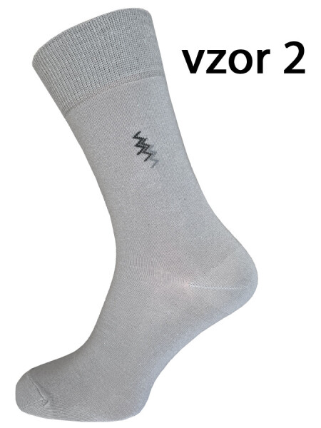 EVONA a.s. Pánské ponožky 5074 světle šedé vzor 2 - PON 5074 E-SV.ŠEDÁ VZOR 2 39-42