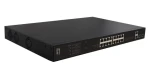 LevelOne FGP-2031 / PoE+ switch / 16x FE PoE+ / 2x GE / 2x SFP / 270W / Unmanaged / 19" (FGP-2031)