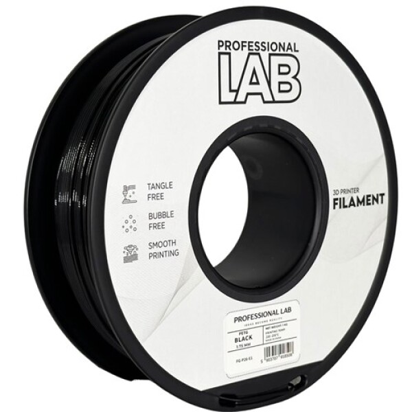Filament PETG Professional LAB - Černý, 1kg