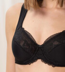 Dámská podprsenka Modern Lace+Cotton W02 - BLACK - černá 0004 - TRIUMPH BLACK 90C