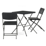 Zahradní set 1+2, plast, šedá, AZS-L2161 GREY
