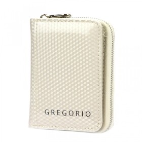 Luxusní dámská kožená peněženka Gregorio Edin, krémová