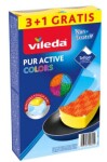 Vileda 149470 Color Edition Pur Active houbička střední 3+1 ks