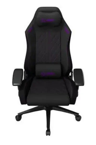 Lorgar CHA41 černo-fialová / Herní židle / ergonomická / prošívaná látka odolná skvrnám (LRG-CHA41-BK-PR)