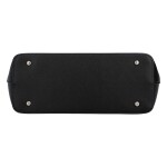 Pevná a stylová dámská koženková kabelka Lendy, černá