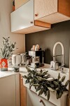 Laveo - Pola - stojánková dřezová baterie U, chrom/ bílá BAP_678D