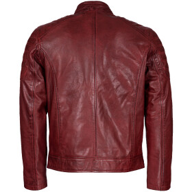 Pánská Kožená Bunda Red Classic Førge Brixton Červená Velikost: XS