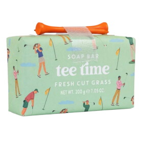 Somerset Toiletry Tuhé mýdlo pro muže Tea Time + golfový kolíček 200 g, zelená barva