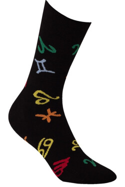 Vzorované pánské ponožky PERFECT MAN-CASUAL černá 39/41