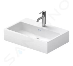 DURAVIT - Vero Air Umyvadlo nábytkové 600x400 mm, bez přepadu, otvor pro baterii, WonderGliss, bílá 23686000711