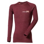 Dětské termo triko Progress MB TDRD merino-bamboo s dlouhým rukávem švestka/meruňka