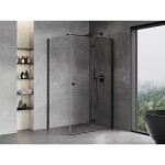 MEXEN/S - Mist-F sprchový kout skládací dveře pravá 70 x 110, transparent, černá 8A6T-070-110-70-00-P