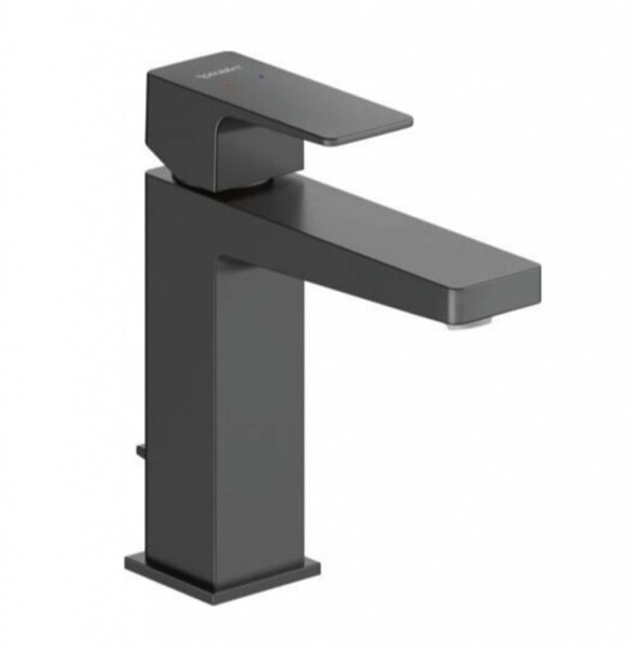 DURAVIT - Manhattan Umyvadlová baterie s výpustí, matná černá MH1020001046