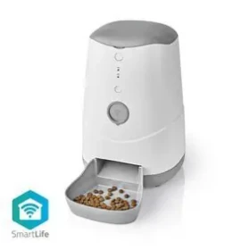 Nedis SmartLife Dávkovač krmiv pro domácí zvířata / Automatické krmítko pro psy a kočky / Wi-Fi / 3.7 l / Android iOS (WIFIPET10CWT)