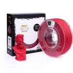 ASA filament cherry red 1,75 mm Print With Smile 0,85 kg