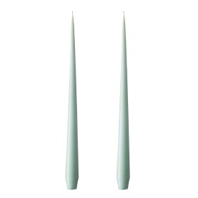 Ester & erik Svíčka Taper 32 cm – 67 Jade Stone – set 2 ks, zelená barva, vosk