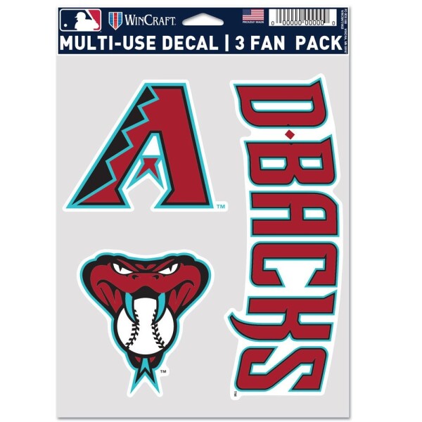 Samolepka Arizona Diamondbacks MLB Multi-Use Set (3 ks)% 1 ks