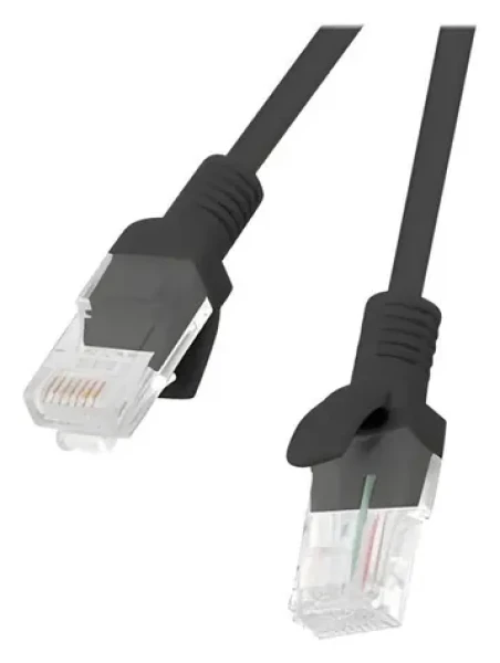 Lanberg CAT6 černá / Patch kabel / UTP / 3 m / Fluke Passed (PCU6-10CC-0300-BK)