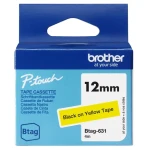 Brother BTAG-631 černá/žlutá / Páska do popisovače / 12 mm / 4 m / voděodolná (BTAG631)