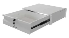 Lanberg Výsuvná police 19" šedá / Police / 3U / hloubka 360 mm / nosnost 90 kg / kovová (AK-2003-S)
