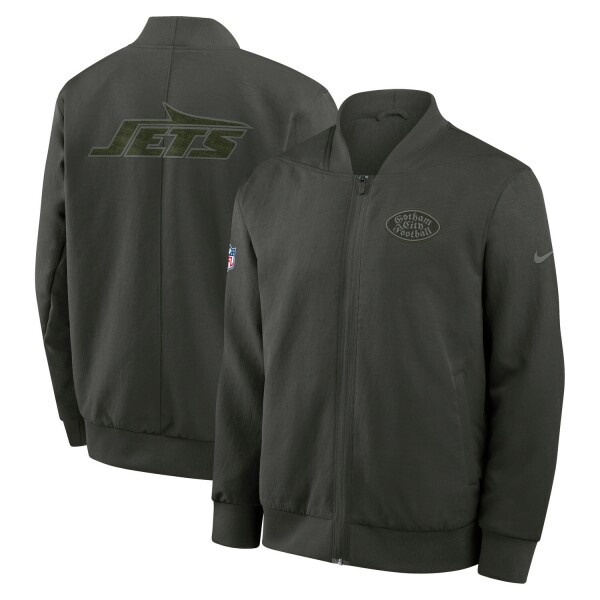 Nike Pánská bunda New York Jets NFL 2025 Rivalries Sideline Bomber Velikost: S