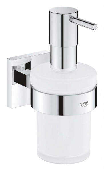 GROHE - QuickFix Start Cube Dávkovač mýdla s držákem, sklo/chrom 41098000