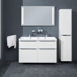 Mereo Mailo, koupelnová skříňka 101 cm, bílá, chrom madlo CN512S