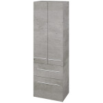Dřevojas - Vysoká skříň DOS SVD2Z2 50 - D01 Beton / Úchytka T02 / D01 Beton 155421B