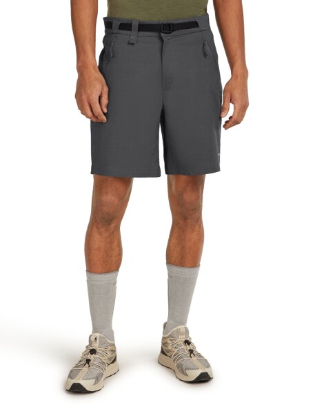 Pánské merino kraťasy ICEBREAKER Mens Elevation Stretch 9 Shorts, Obsidian velikost: 28