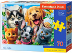 Puzzle Castorland 70 dílků premium - Zvířecí selfie