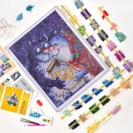 Antistresové omalovánky TSvetnoy TSvetnoy, LG276e, Diamond painting - diamantové malování, 40 x 50 cm, Kočky - Světlušky