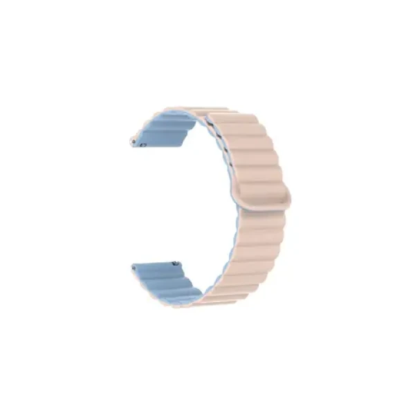 Aligator Řemínek silikonový magnetický / 22mm / růžovo-modrý (22AW0035)