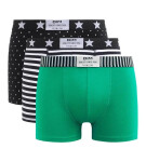 Pánské módní boxerky 3 ks DIM VIBES BOXER 3x - DIM - bílá XXL