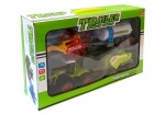 Mamido Traktor se třemi přívěsy sklízení sena zelený