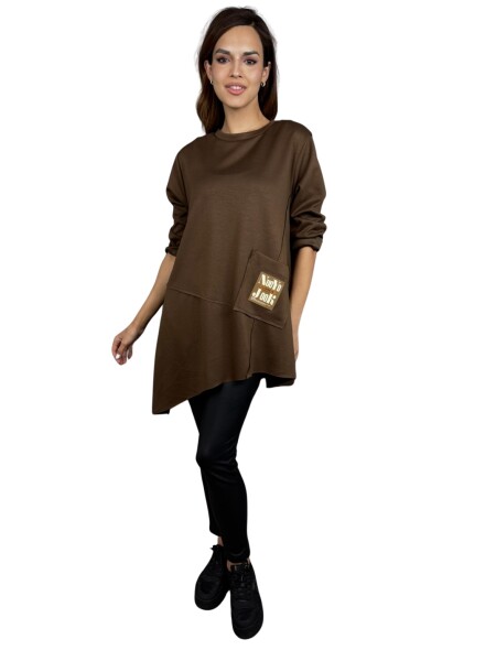 HOSH Tunika Armin Velikost: UNI, Barva: Tmavě hnědá